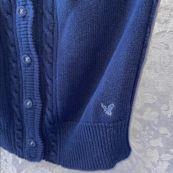 Vintage American Eagle Outfitters Navy Blue Women's Sweater.  Size Small - Picture 4 of 4